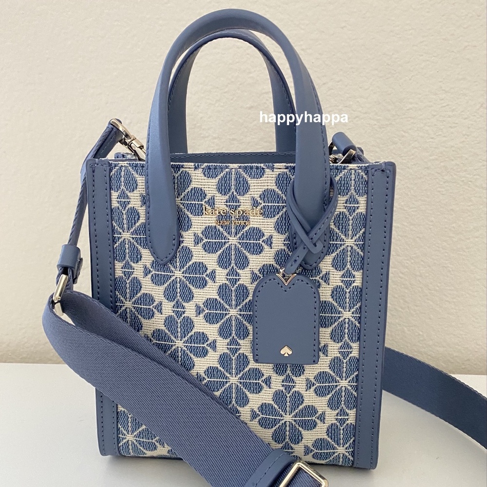 <kate spade> ♠️ spade flower jacquard manhattan mini crossbody/NWT